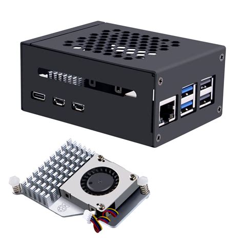 metal pi box|GeeekPi Metal Case for Raspberry Pi 5, with Pi 5 Official Active .